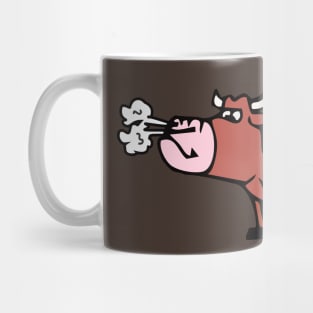 Snorting bull (Bos taurus) Mug